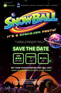 SNOWBALL SAVE THE DATE! March 6, 8-11pm - Early Bird pricing: $25/ticket!